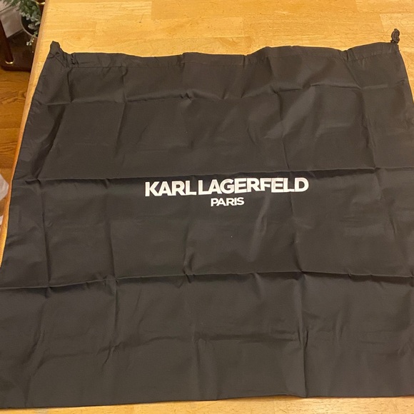 Karl Lagerfeld Handbags - Karl Lagerfeld very large dust bag about 23 x 23 Black w white lettering NWOT
